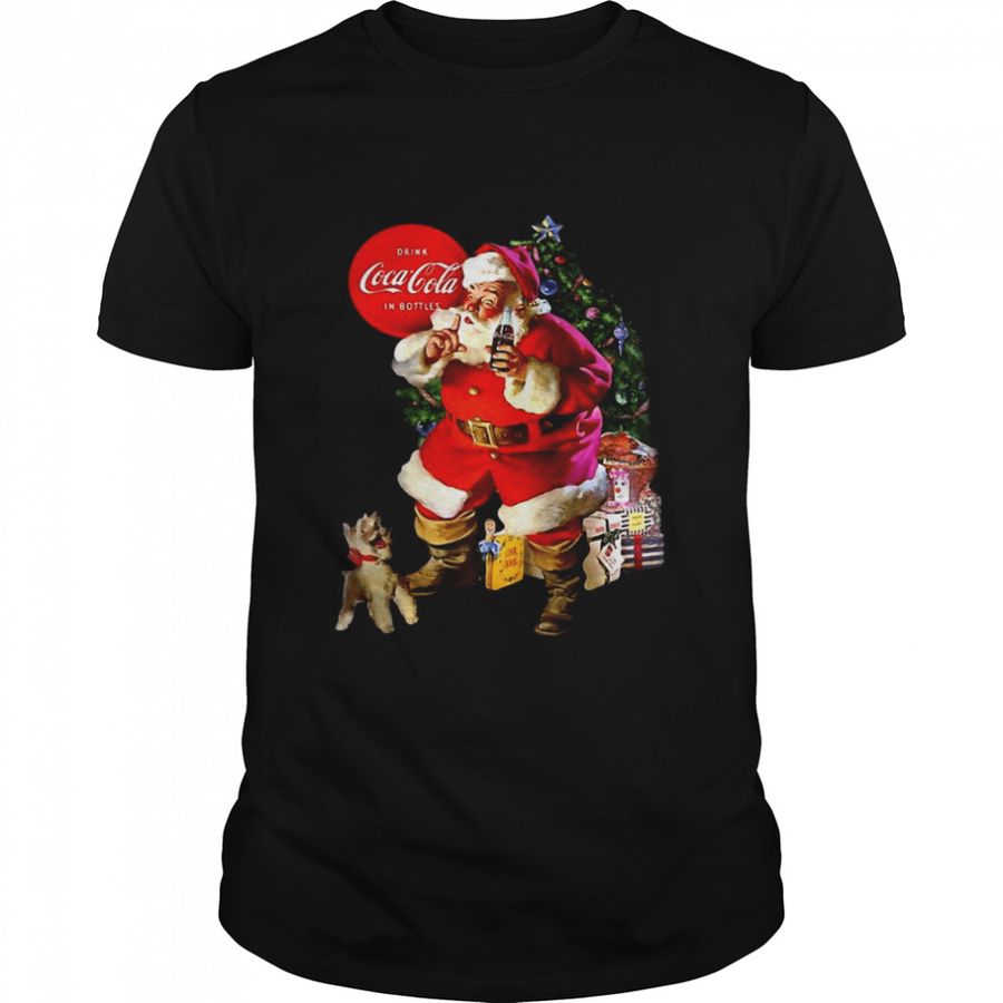 Coca Cola Santa Claus Christmas Logo Raglan Baseball Tee Shirt
