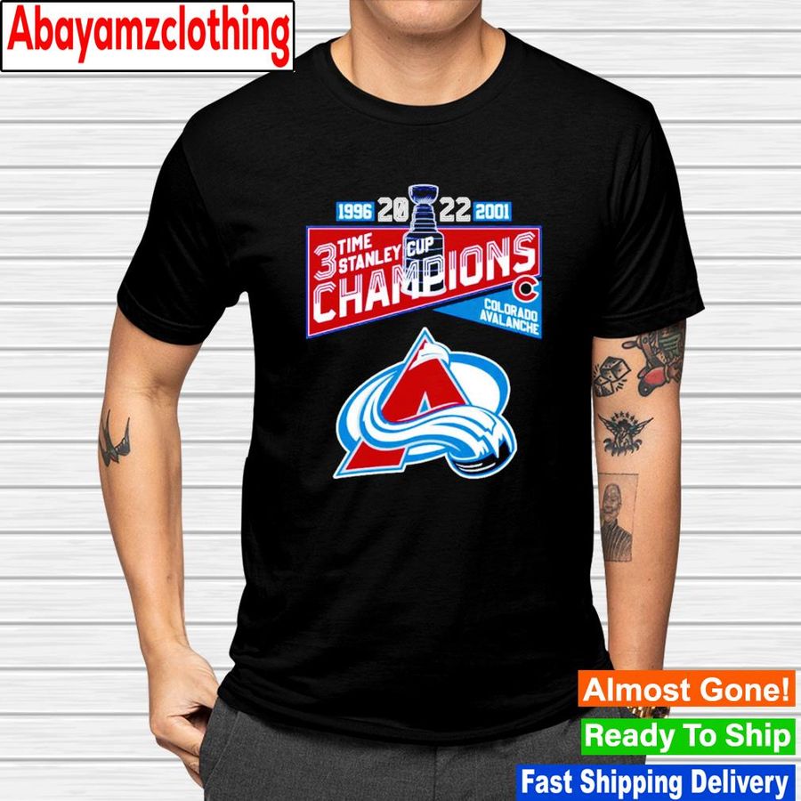 Colorado Avalanche 3 timme stanley cup champions 2022 shirt