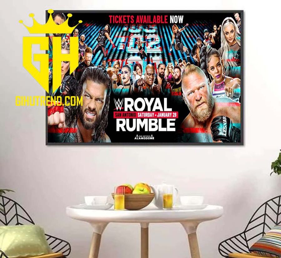Coming Soon Royal Rumble 2022 Poster Canvas