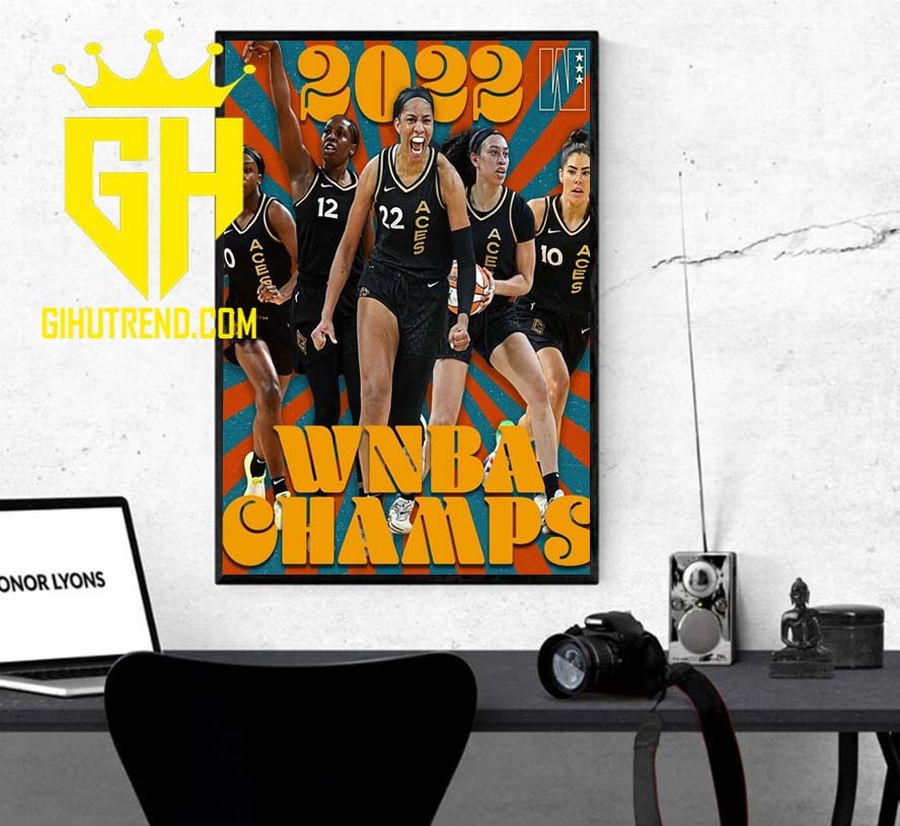 Congratulation Las Vegas Aces Team Champs 2022 WNBA Championship Poster Canvas