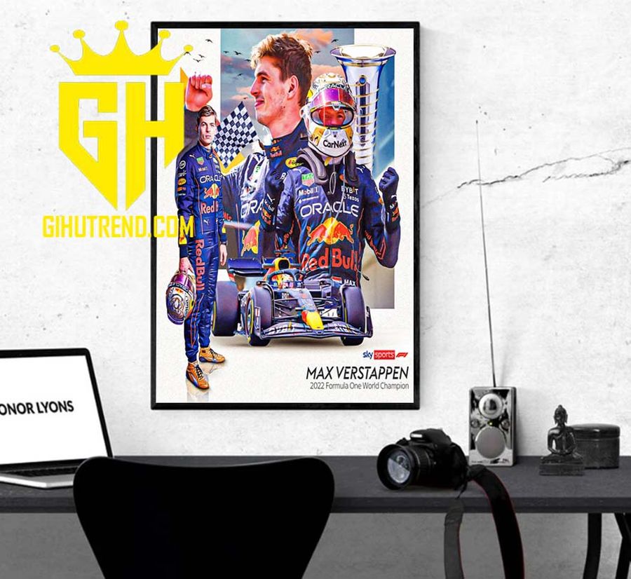 Congratulations Max Verstappen You Are A Two Time World Champion F1 2022 Poster Canvas