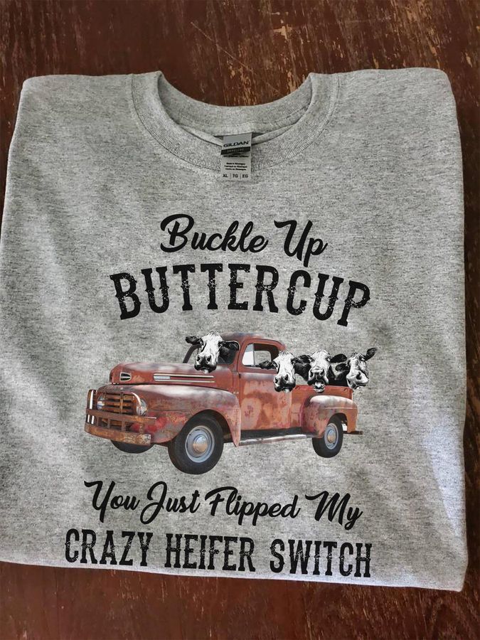 Cow Buckle Up ButterCup Shirt