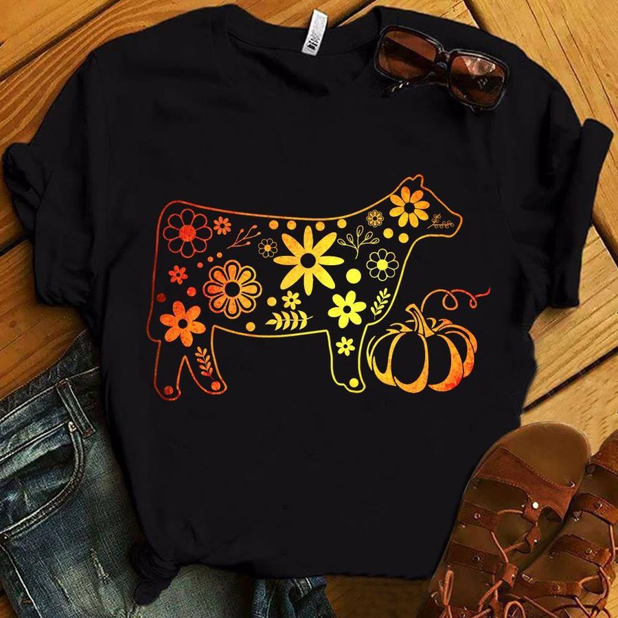 Cow Pumpkin Fall Shirt