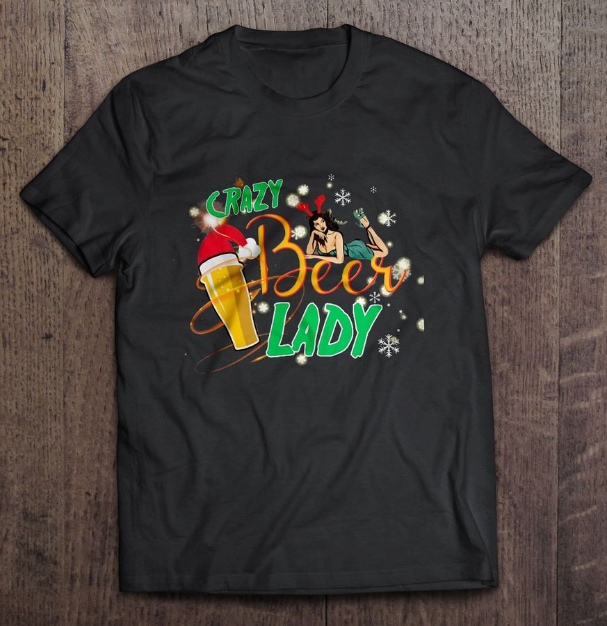 Crazy Beer Lady – Christmas TShirt