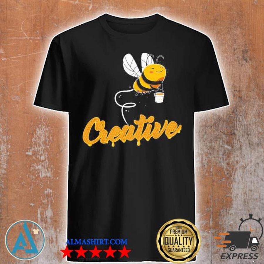 Creative bee smiling honey bee lover shirt