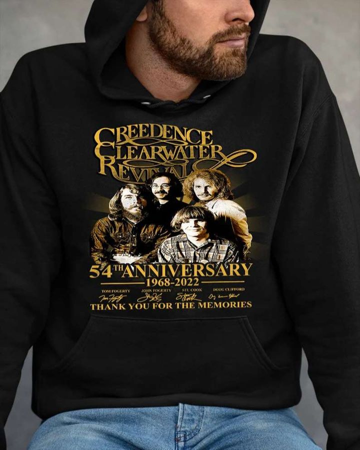 Creedence Clearwater Revival Rock Band 54th Anniversary Signatures T-Shirt