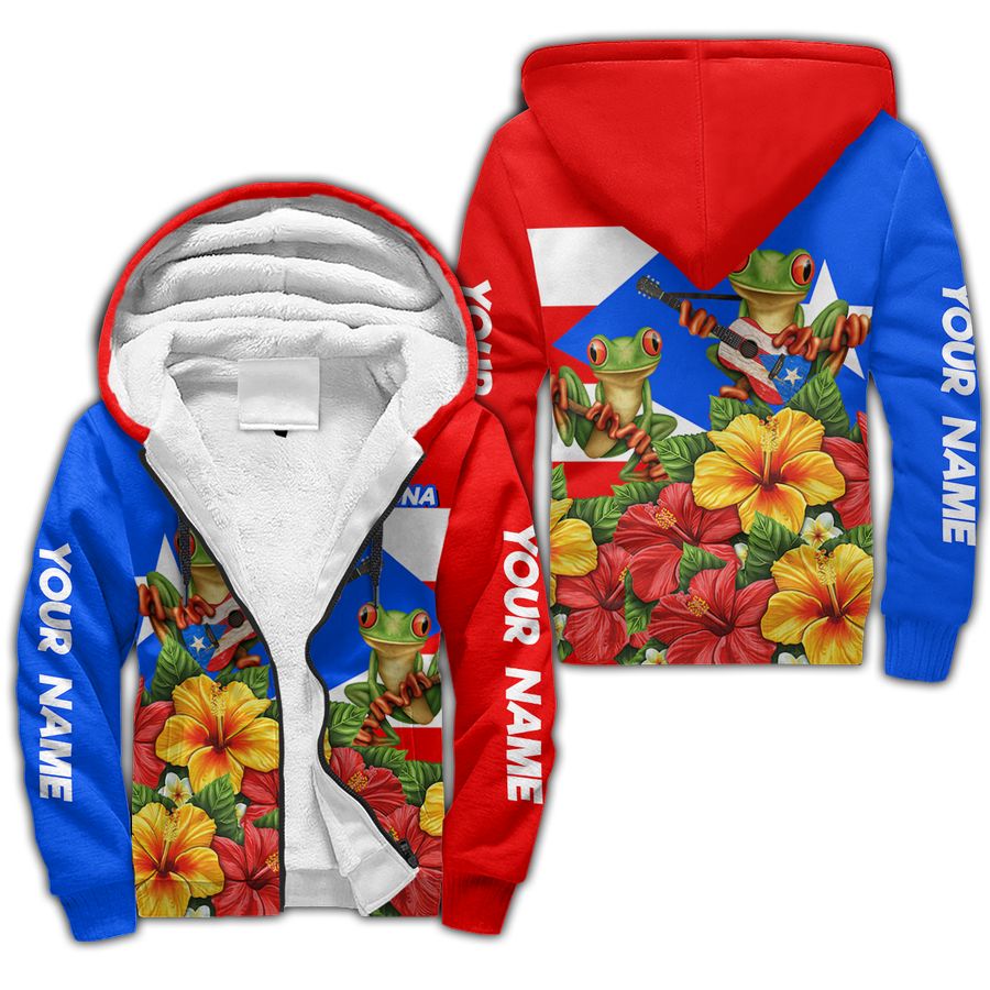 Customize Name Puerto Rico 3D All Over Printed For Men And Women Fleece Zip-up Hoodie MH24032101.S1