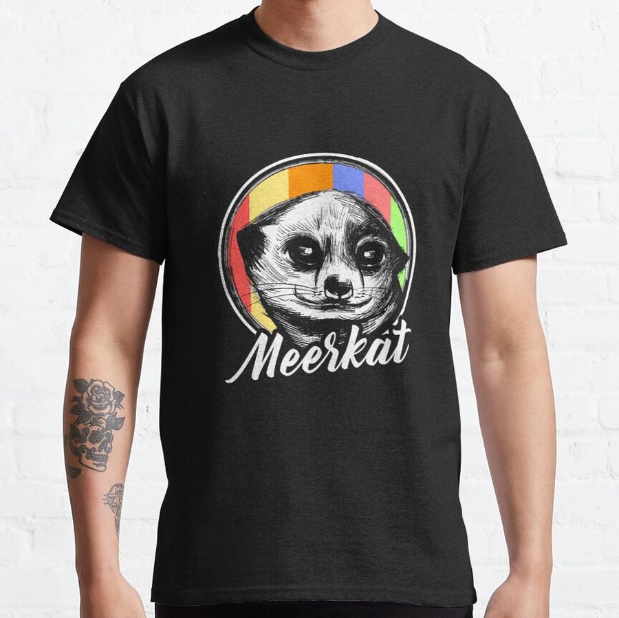 Cute Little Meerkat Is Looking At Me Classic T-Shirt