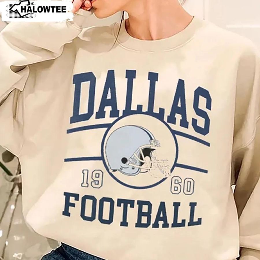 Dallas Cowboys Football Sweatshirt Shirt Vintage 90S 1995 Monday Night Football Gift For Fan