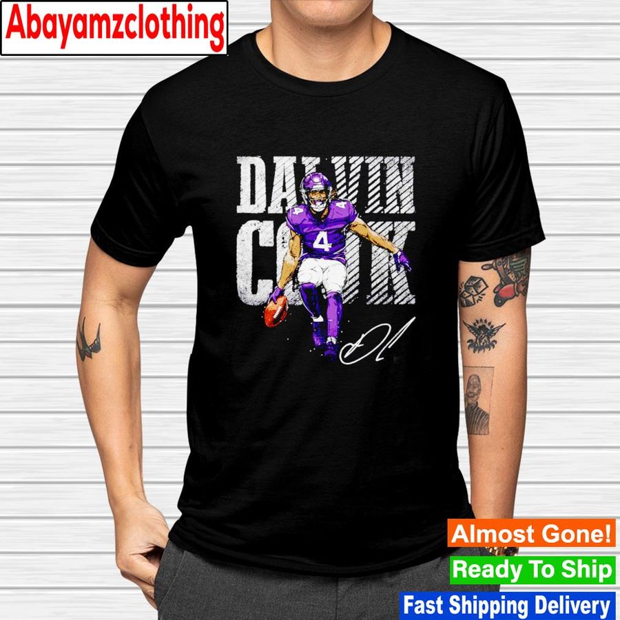 Dalvin Cook Minnesota Vikings Bold signature shirt