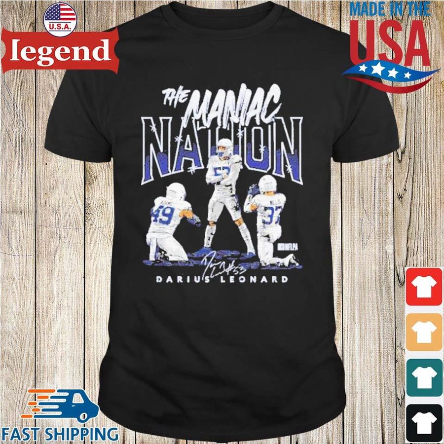 Darius Leonard Maniac Nation Celebration Shirt