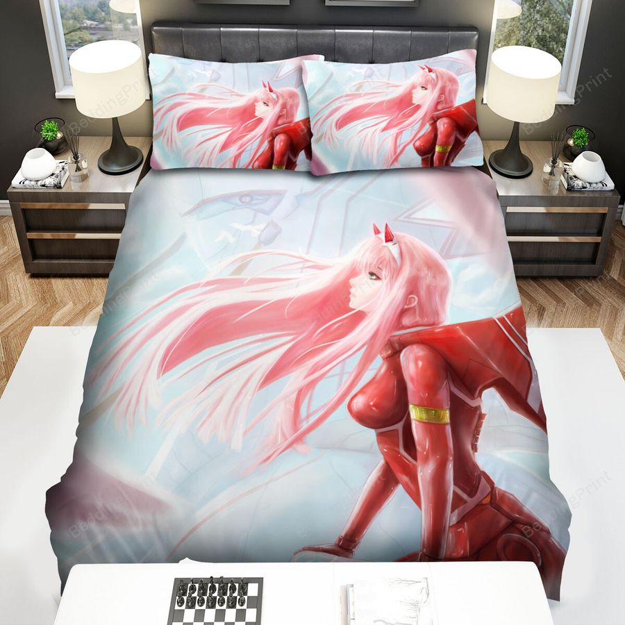 Darling In The Franxx Zero Two The Last Hope Artwork Bed Sheets Spread Duvet Cover Bedding Sets