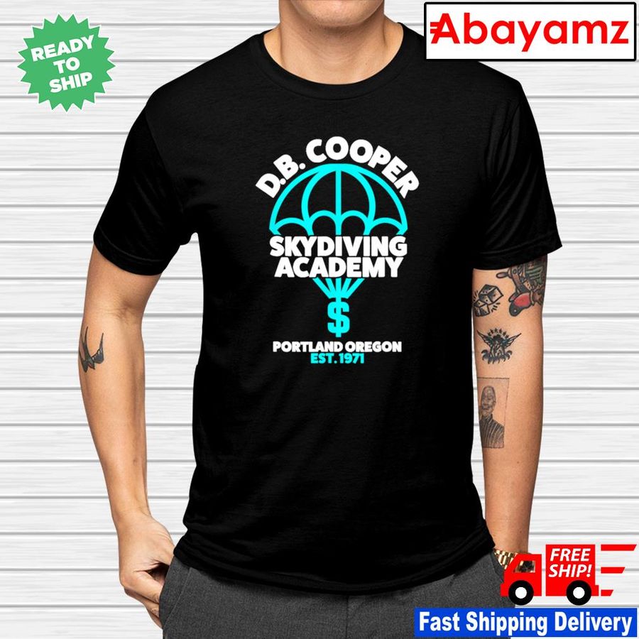DB Cooper Cooper Skydiving Academy shirt
