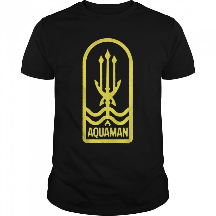 DC Comics Aquaman Centered Trident Logo T Shirt B0BC2FYYLQ