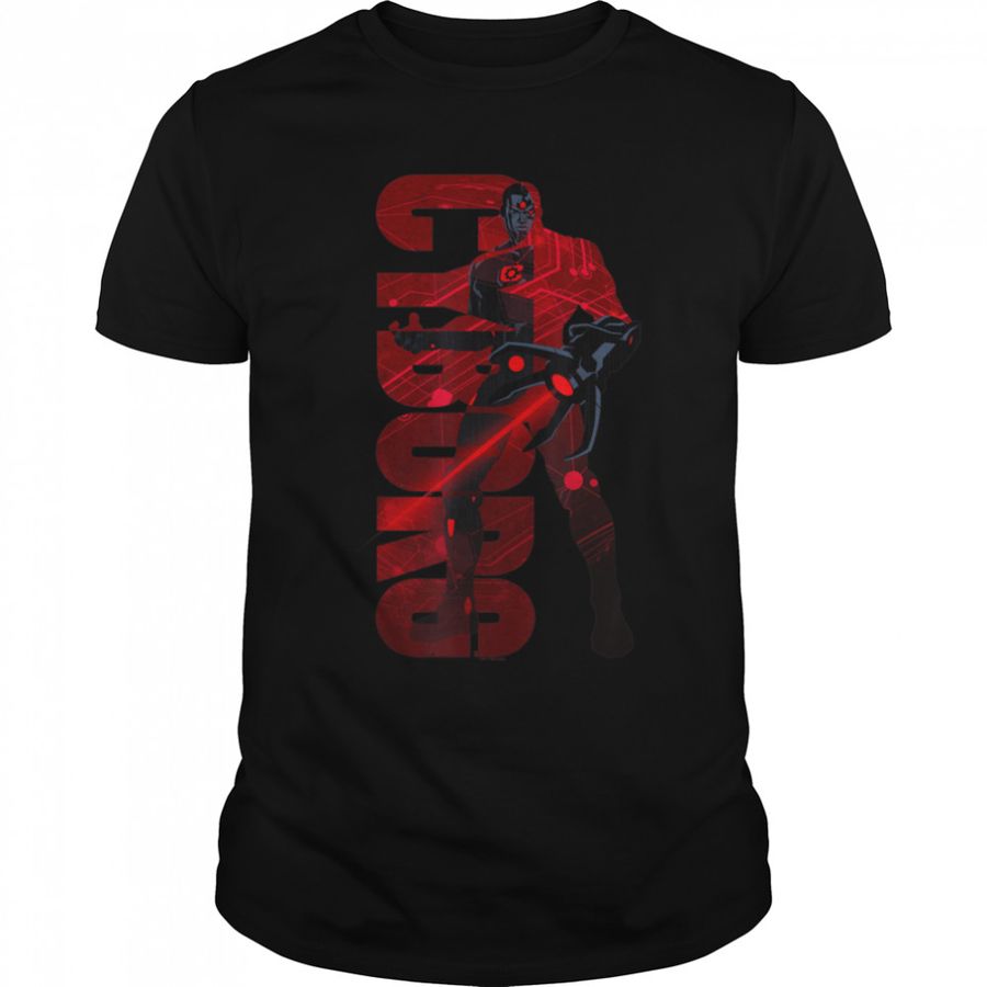 DC Comics Justice League Cyborg Red Hero Portrait T Shirt B0BFJPX3R3