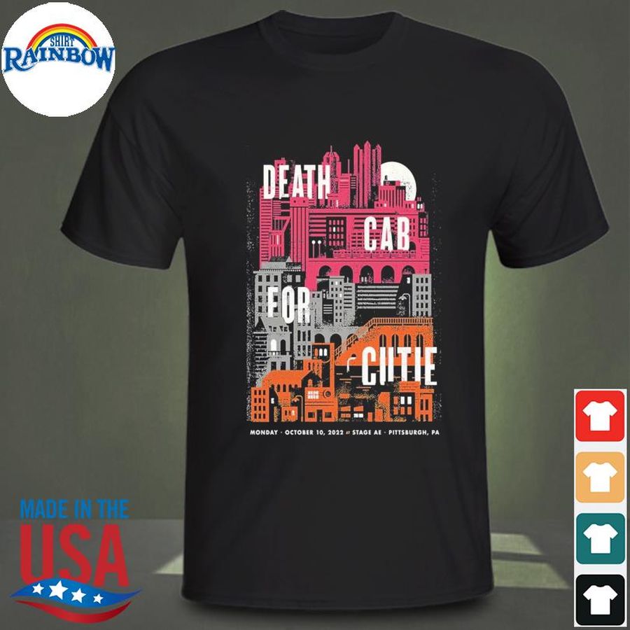 Death Cab For Cutie October 10 2022 Stage Ae Pittsburgh Shirt