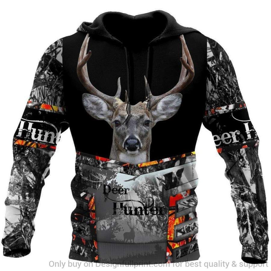 Deer Hunter Gray Unisex Hoodie