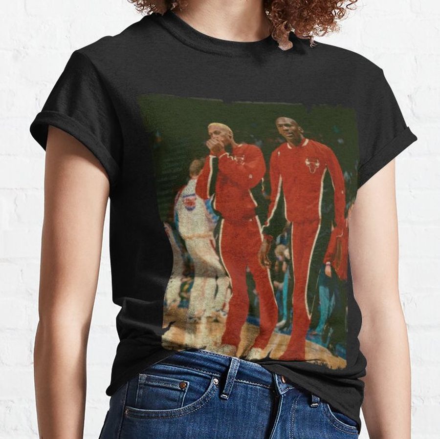 Dennis Rodman with Michael Jordan Classic T-Shirt