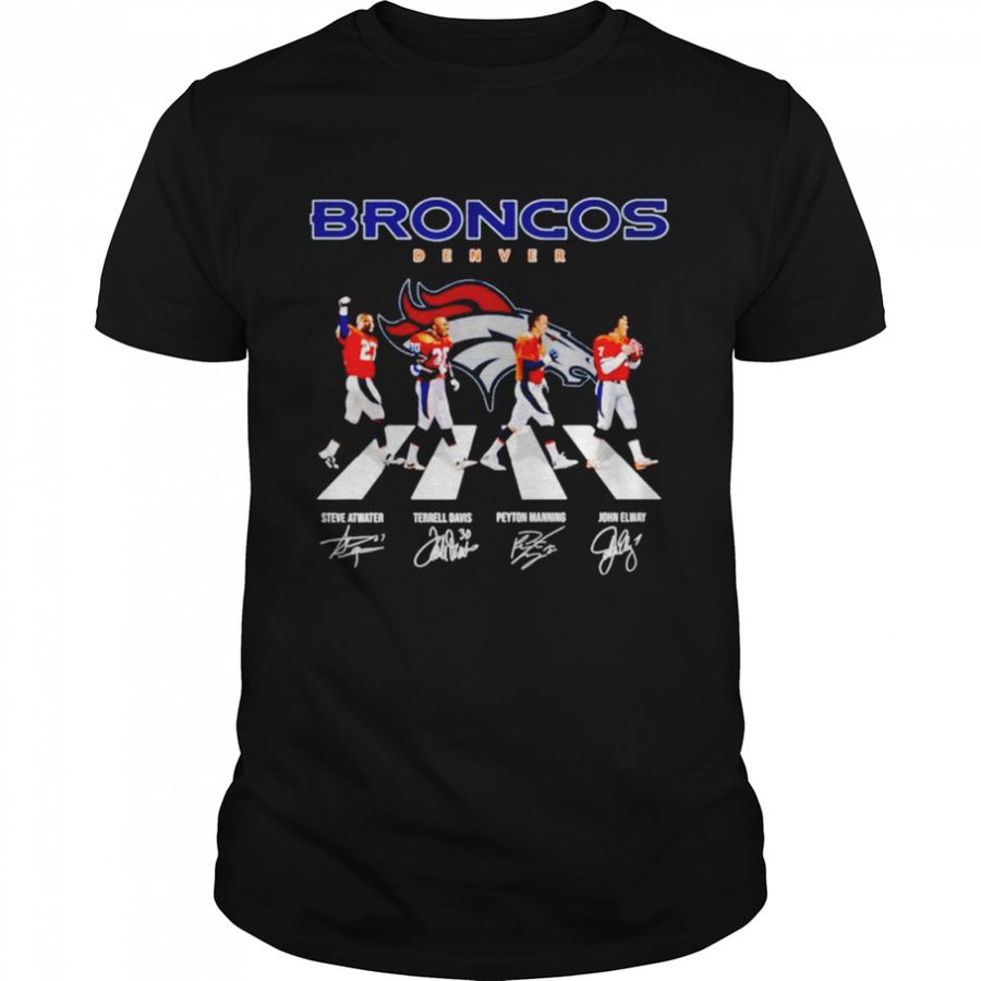 Denver Broncos Abbey Road Signatures Shirt