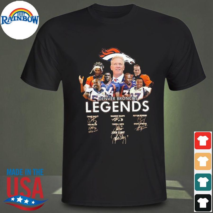 Denver Broncos Legends Champions 2022 Signatures Shirt