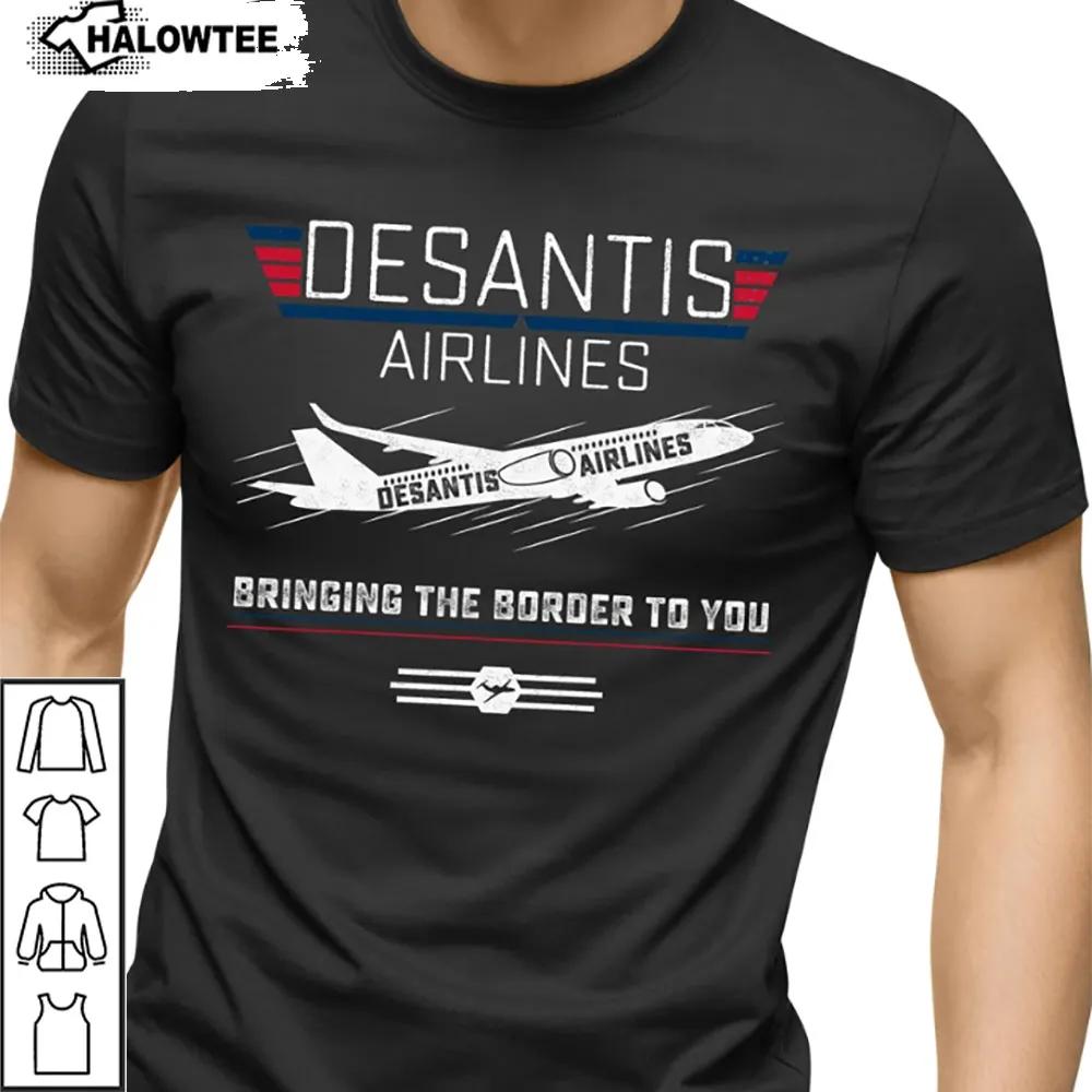 Desantis Airlines Shirt Florida Republican Conservative Political Meme Trump 2024