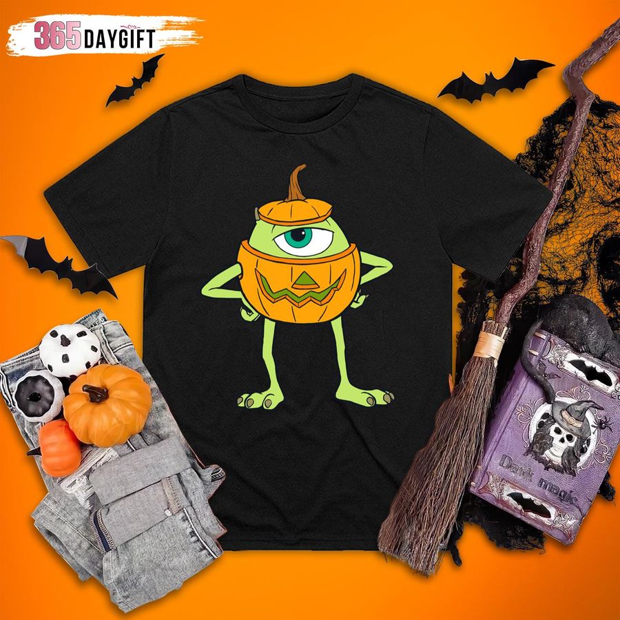 Disney and Pixar_s Monsters Inc. Mike Pumpkin Halloween T-Shirt