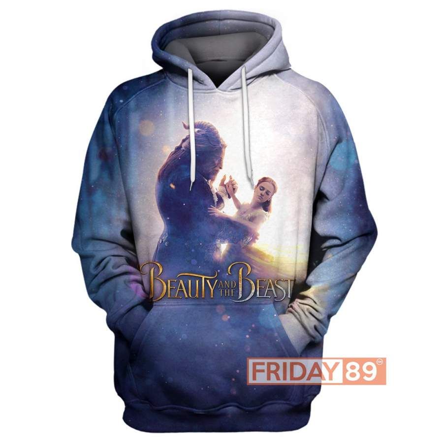 DN Beauty & The Beast Movie Live-action 3D Print Hoodie T-shirt