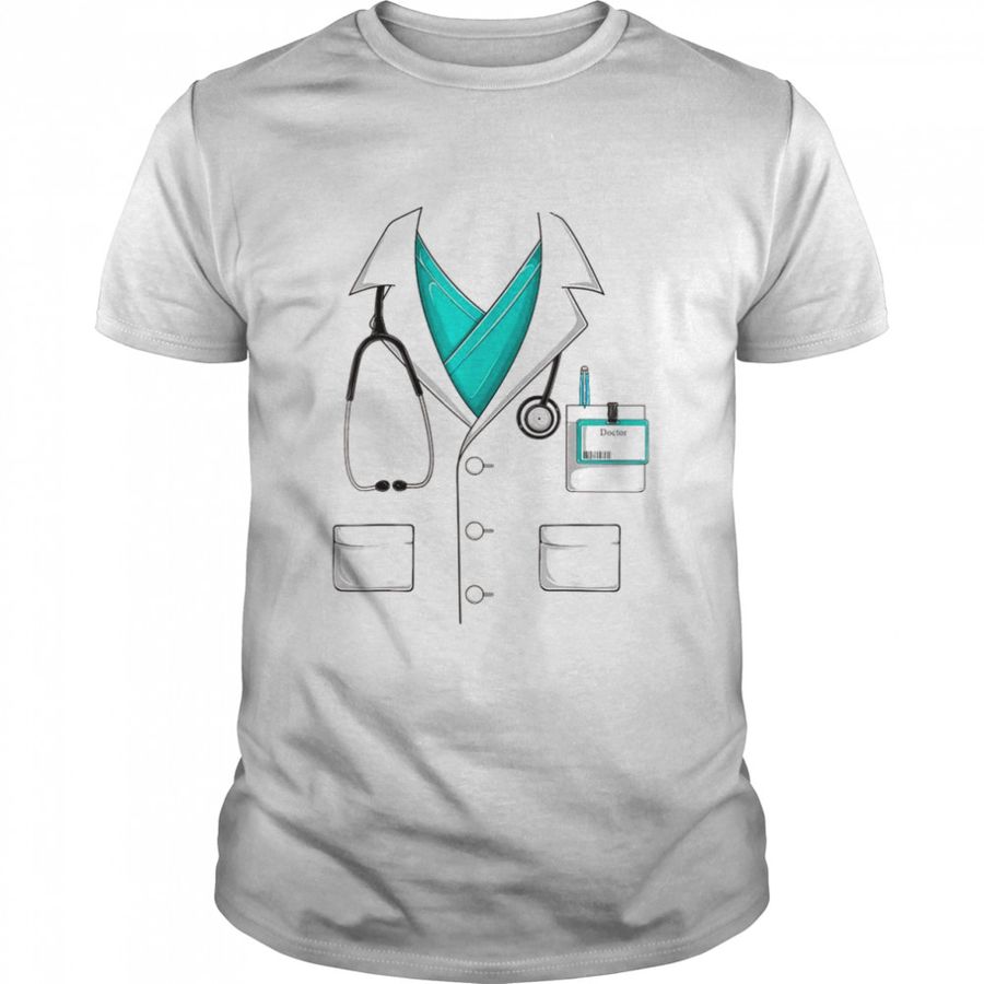 Doctor White Lab Coat Halloween Costume Shirt