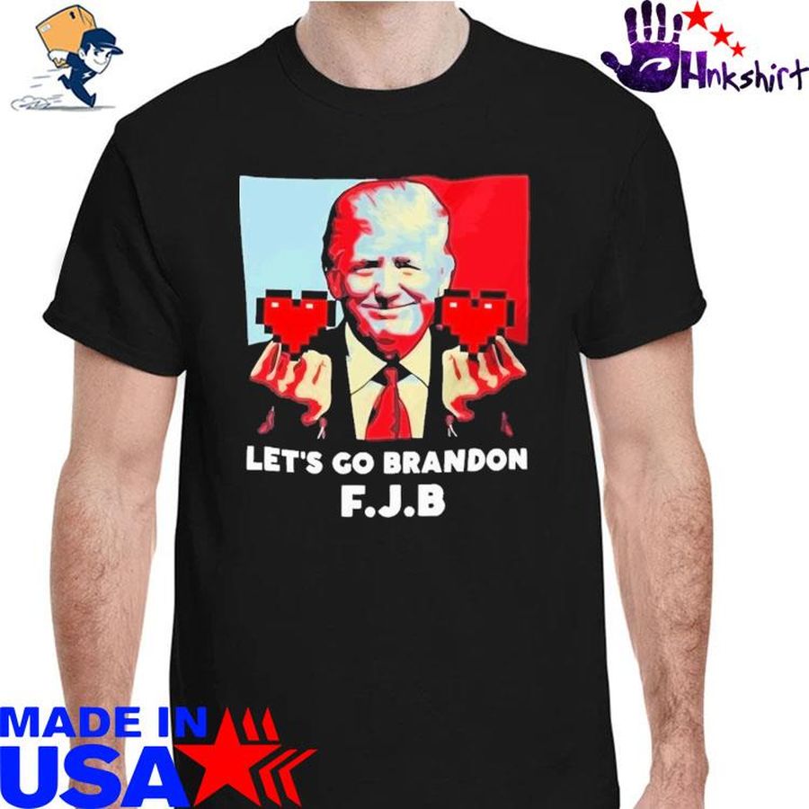 Donald Trump Heart Let's Go Brandon FJB shirt