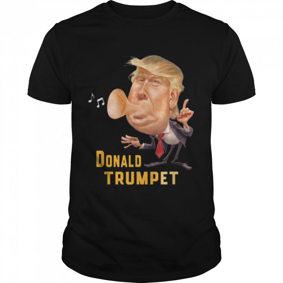 Donald Trump Trumpet Funny Music Cute Musicians Christmas T-Shirt B09JSZ39XB