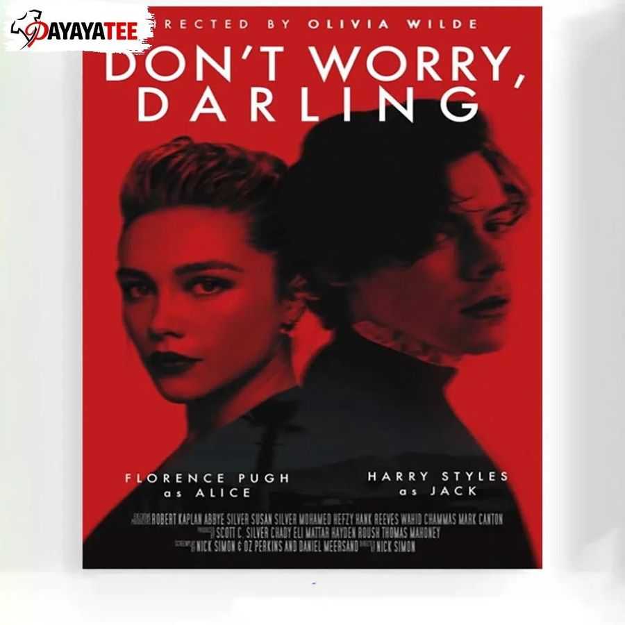 Don't Worry Darling 2022 Poster Couple Decor Hanging Gift For Movie Fans