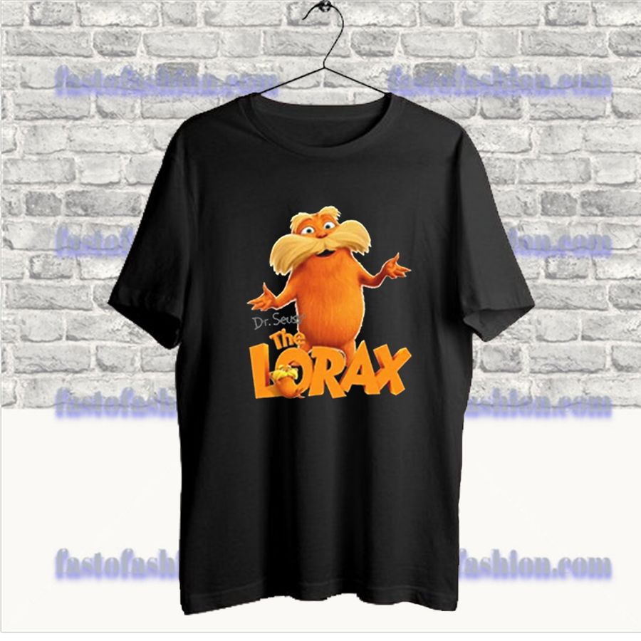 Dr Seuss The Lorax T Shirt Black SS