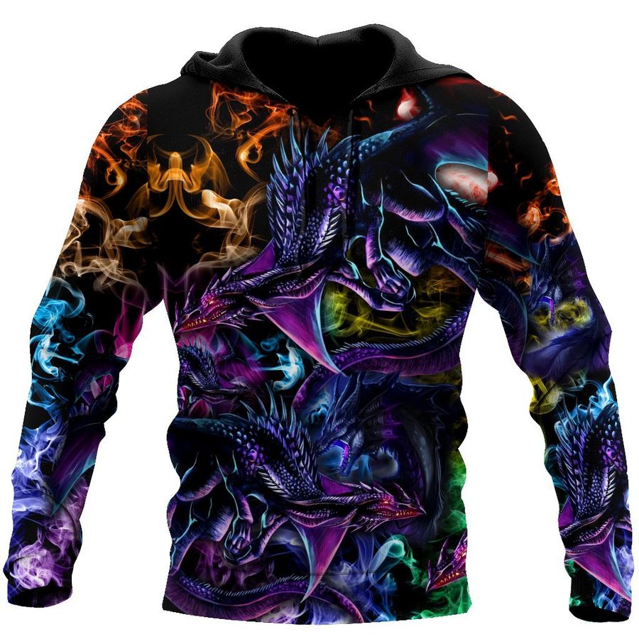 Dragon colorful 3D hoodie shirt for men and women HG91603