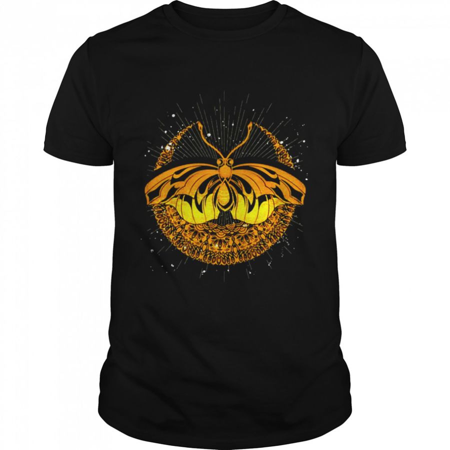Dunkle Magie Wicca Hexe Mond Insekt Astrologie Halbmond T Shirt