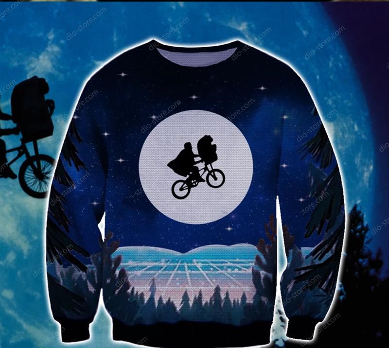 E T The Extra-Terrestrial Moon Ugly Sweater
