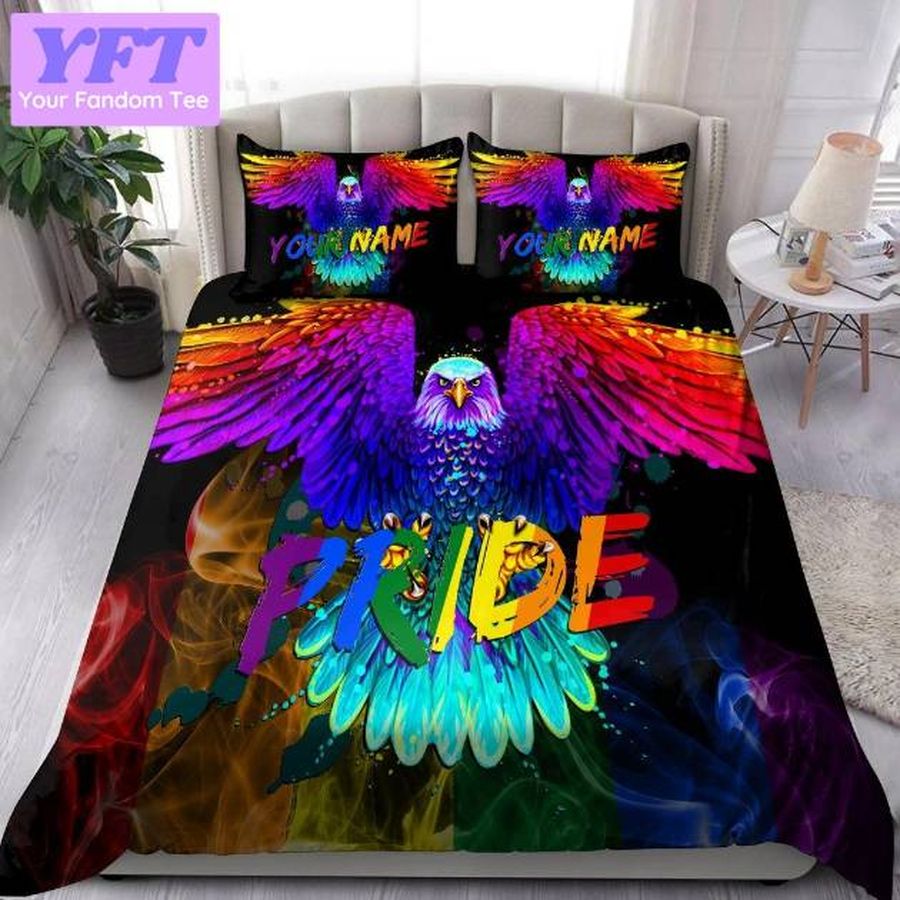 Eagle Wings Pride Lgbtq Personalized Lgbt 3D Bedding Set