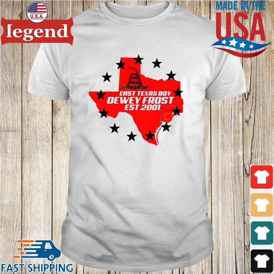 East Texas Boy 13 Stars Dewey Frost Est 2001 Long Sleeve T Shirt