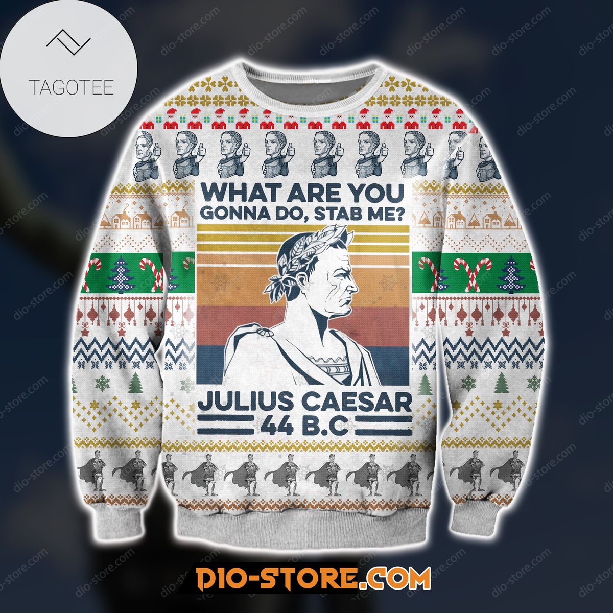 ed Julius Caesar Ugly Sweater