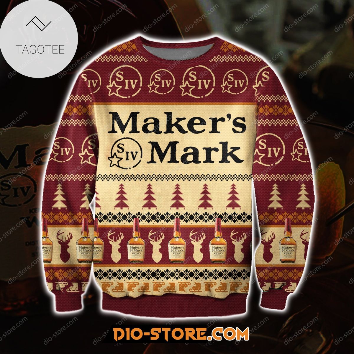  ed Maker is Mark Whiskey Ugly Sweater 