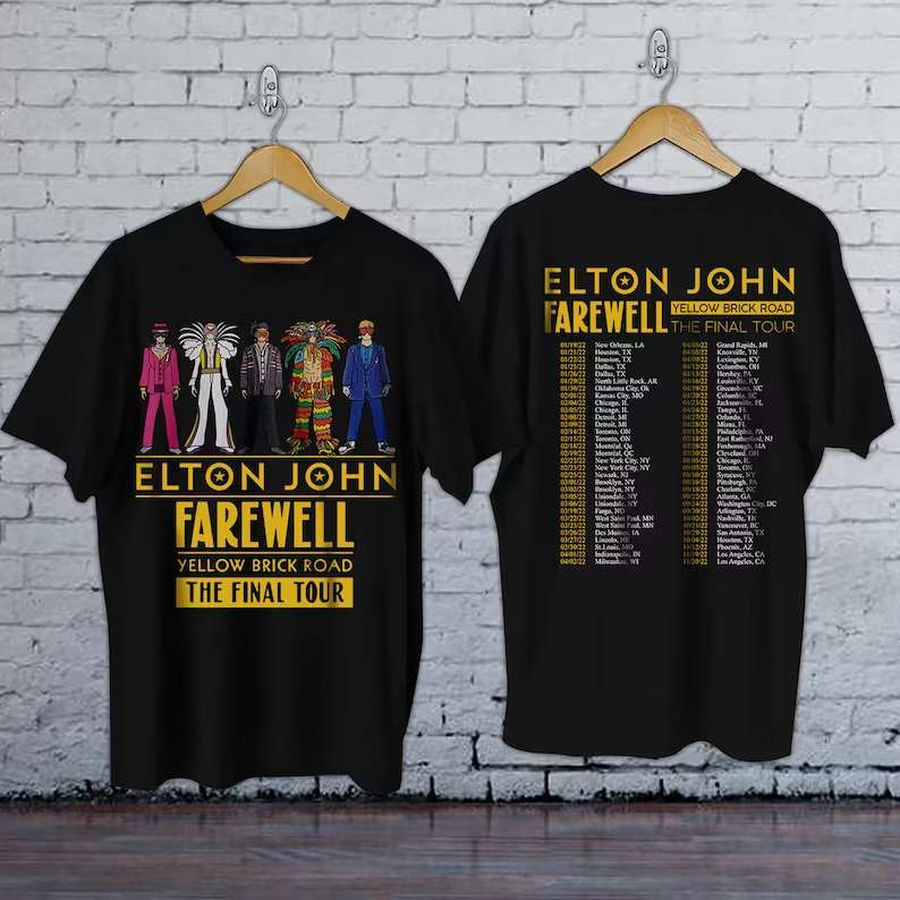 Elton John Farewell Tour 2022 Concert T-Shirt