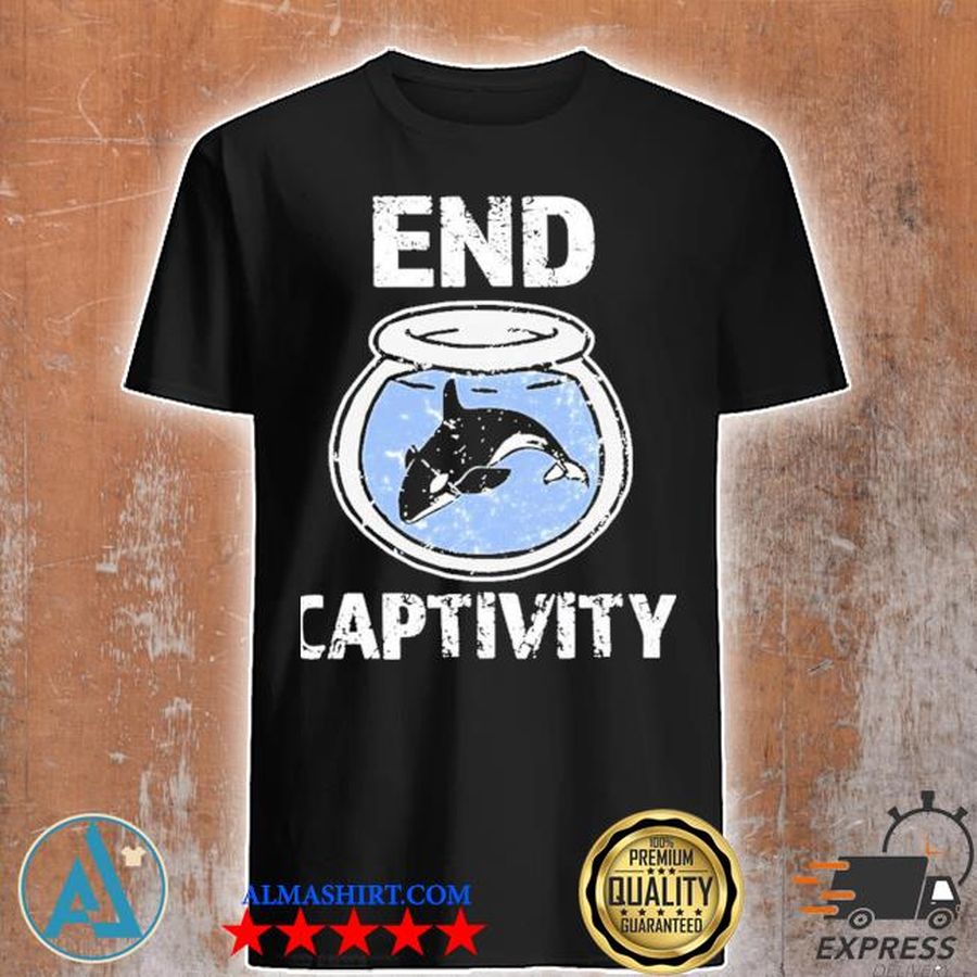 End captivity free the orca whales apparel new shirt
