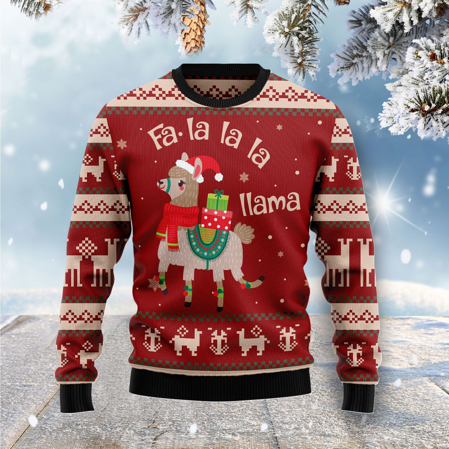 Fa La La Llama Ugly Sweater
