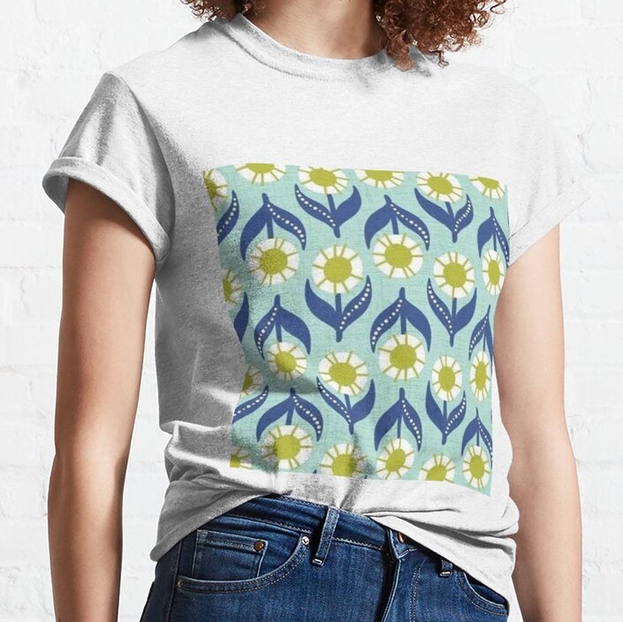 Fabric flower pattern Classic T-Shirt