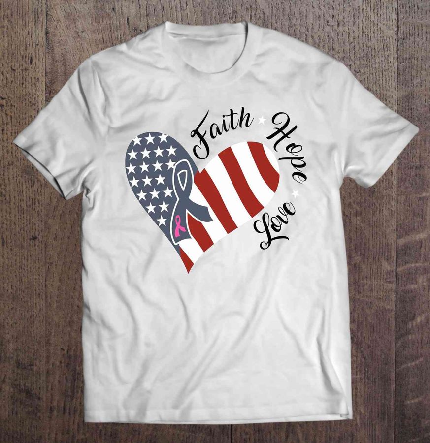Faith Hope Love – American Heart Tshirt
