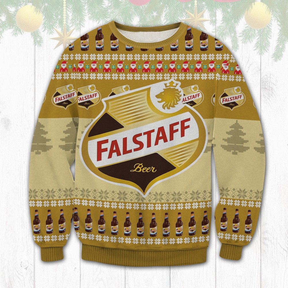 Falstaff Beer Chritsmas Ugly Sweater