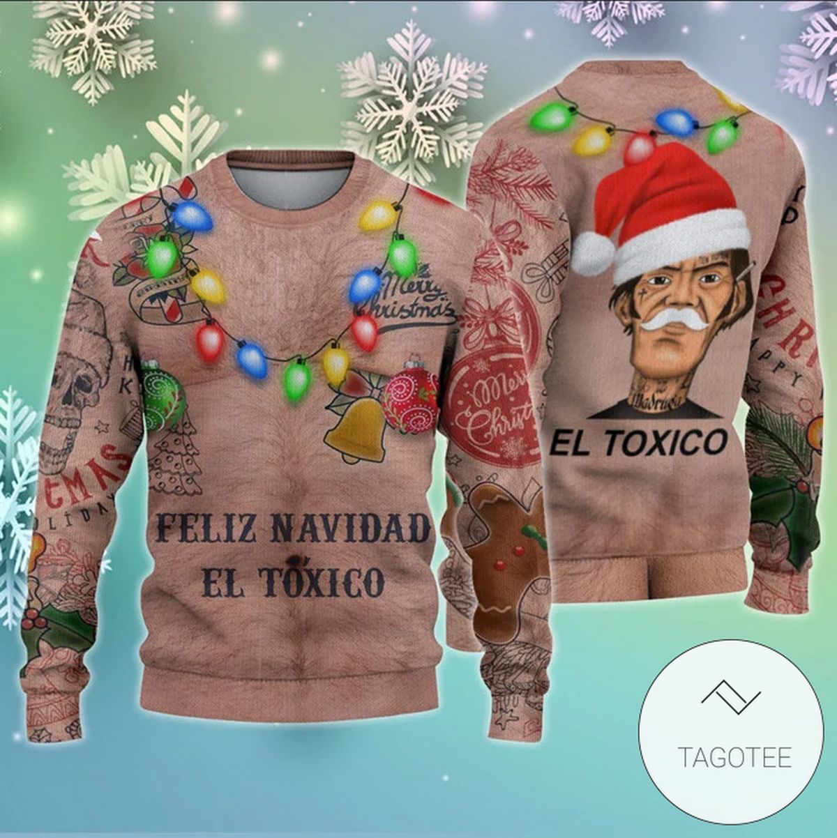 Feliz Navidad El Toxico Ugly Sweater