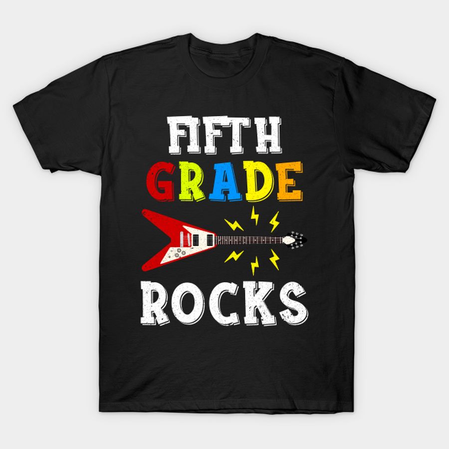 Fifth Grade Rocks Teacher Student Kid Back To School T Shirt, Hoodie, Sweatshirt, Long Sleeve