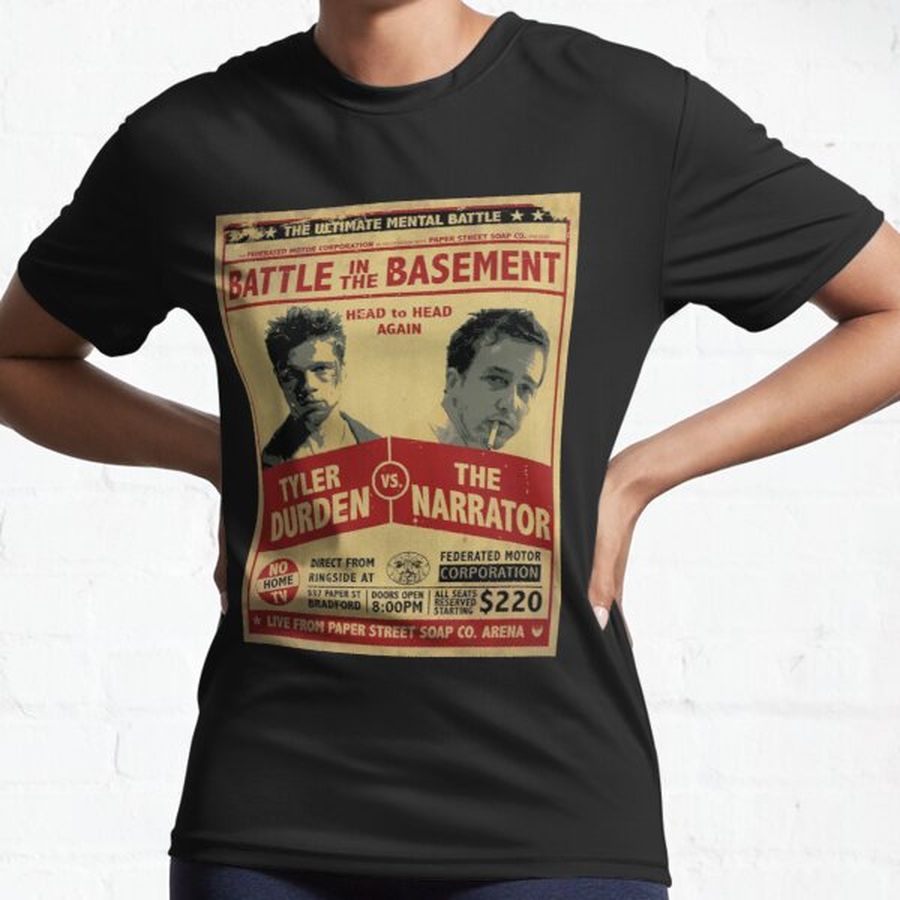 Fight Club Battle In The Basement Active T-Shirt