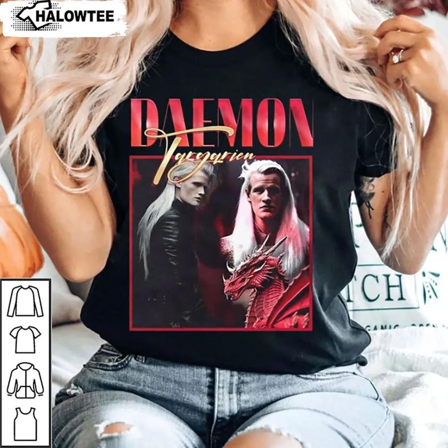 Fire And Blood Daemon Targaryen Shirt Vintage Unisex Gift For Lovers