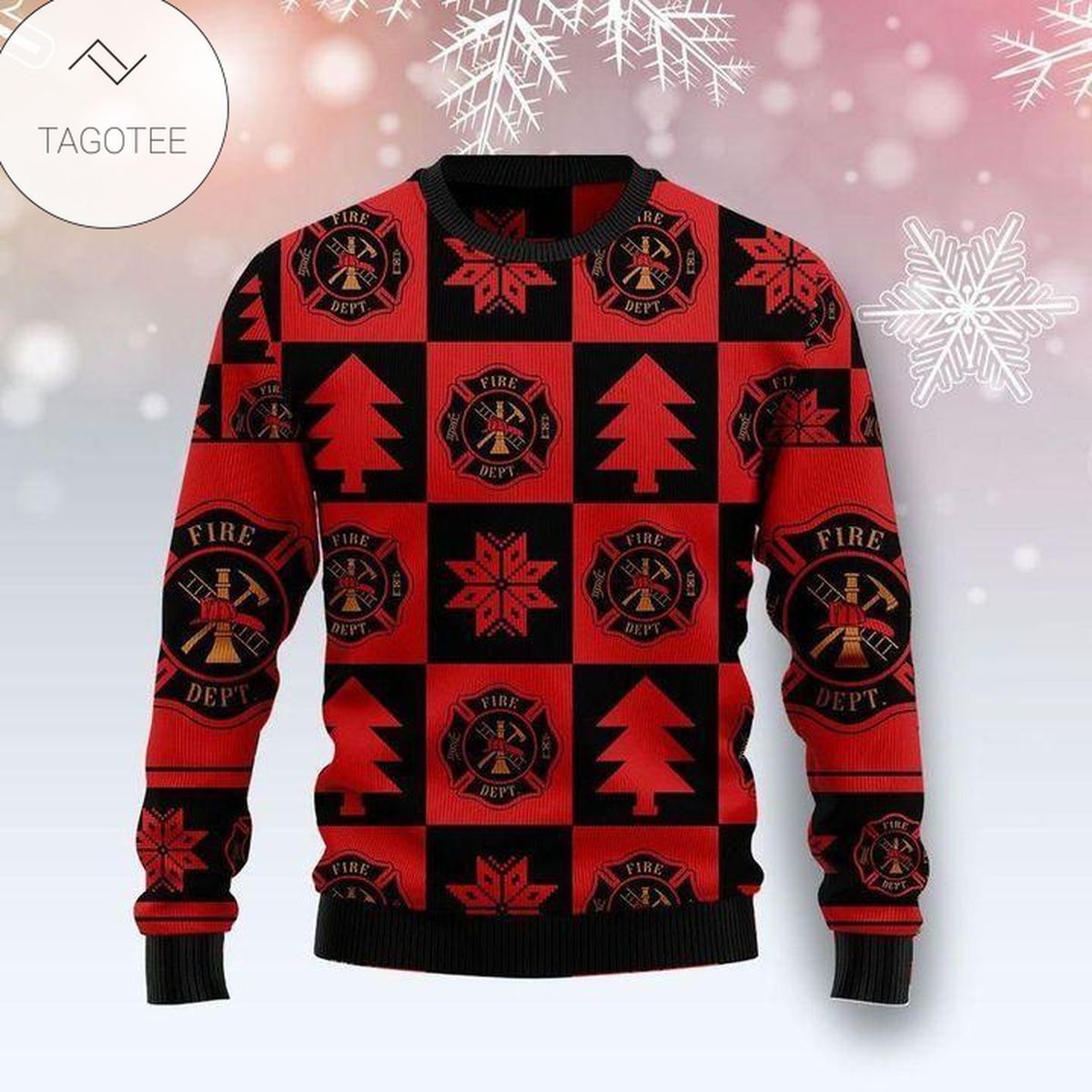 Firefighter Merry Christmas Ugly Sweater